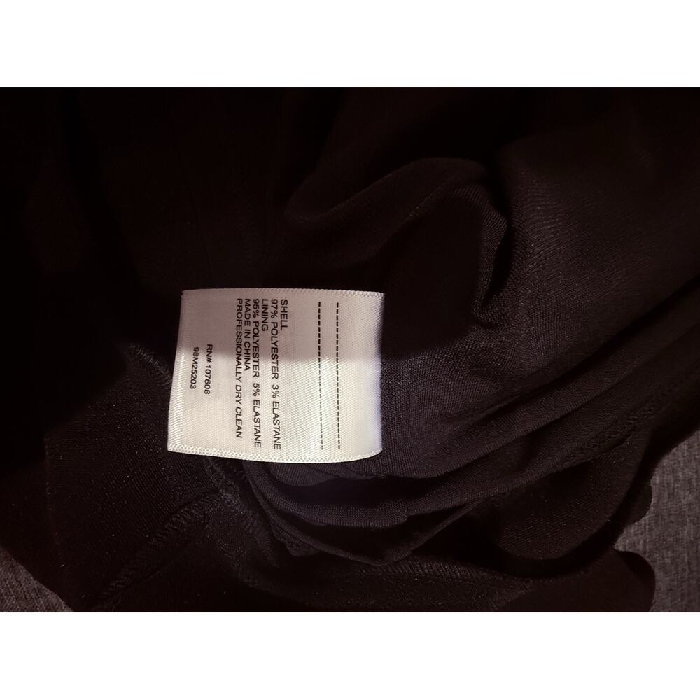 NWT Laundry By Shelli Segal Women's One Shoulder Ruffle Black Maxi Dress Size 8 - Picture 9 of 9